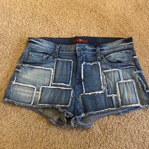 vintage 7 for all mankind cut off shorts